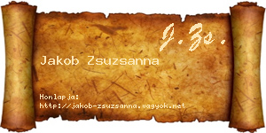 Jakob Zsuzsanna névjegykártya